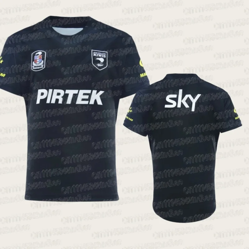 2026 Neuseeland Kiwis Heim- und Auswärts-Trainings-Rugbytrikot 2026 KIWI HOME JERSEY Familien-Partnerlook-T-Shirts Atmungsaktiv Bequem Weich – Detail 6