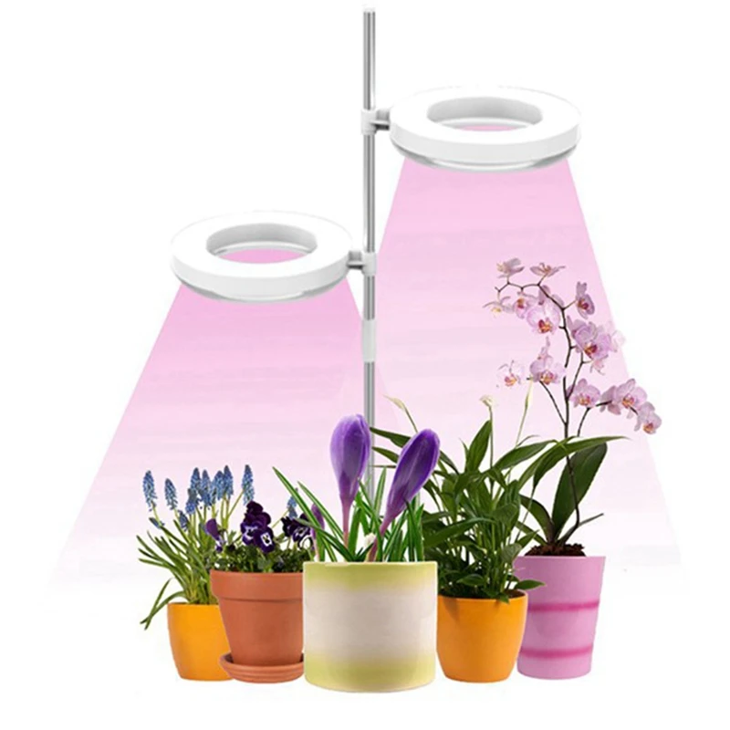 LED Grow Light-12H รอบจับเวลาอัตโนมัติสวิทช์ปรับแหวนแสงวงแหวนสําหรับสวนกระถางต้นไม้เริ่มต้นที่