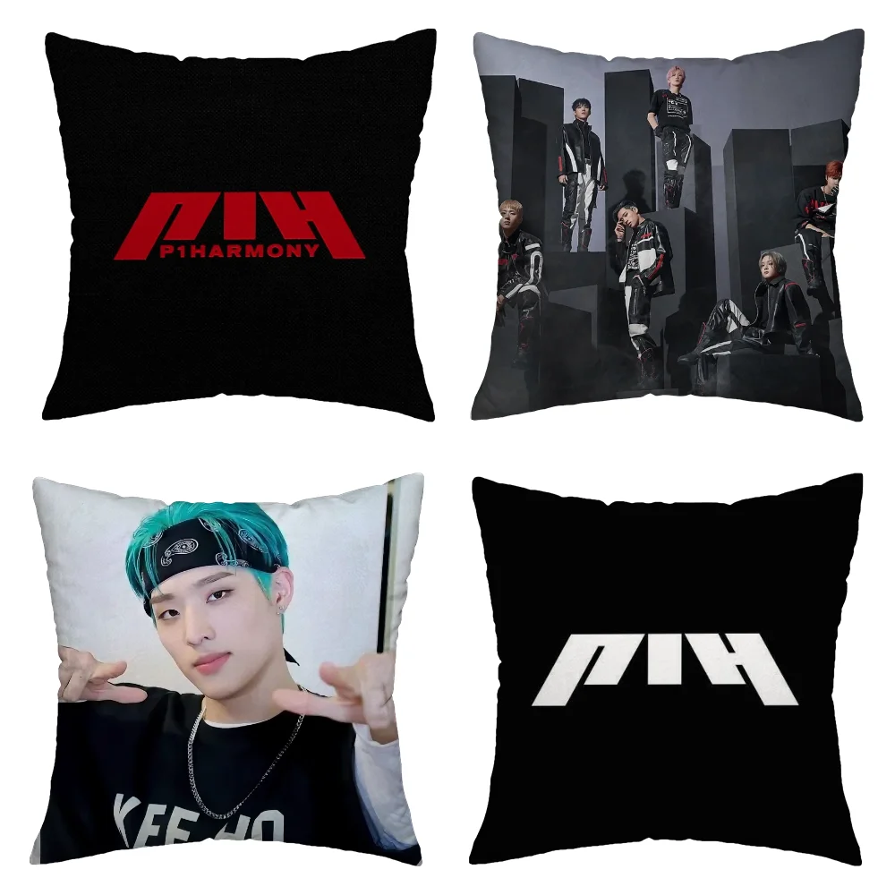 Cushion Covers K-POP P1Harmony Pillow Cover Decorative Pillows for Sofa Home and Decoration Personalized Gift 45x45 Cushions