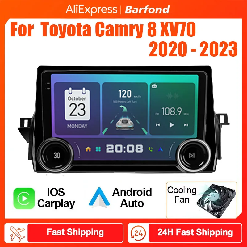 

Barfond For Toyota Camry 8 XV70 2020 - 2023 Car Radio Multimedia Video Player Navigation stereo GPS Android 2din dvd