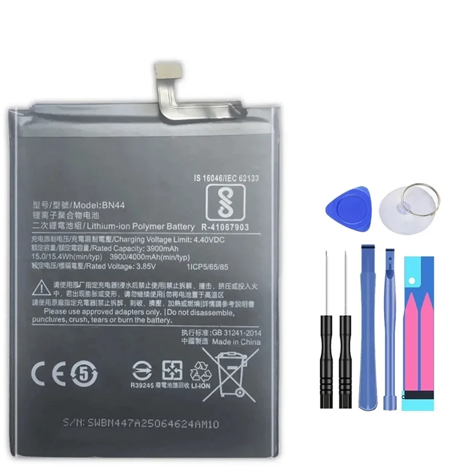 Battery BN44 For Xiaomi Redmi 5 Plus 5Plus Real Capacity 4000mAh