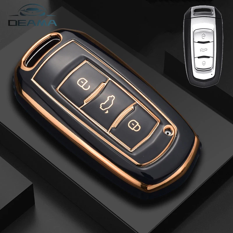 TPU Car Case Key Cover Holder for Geely Emgrand 7 GX3 Atlas GS NL3 Gili Emgrand 7 EX7 GT GC9 Protector Accessories