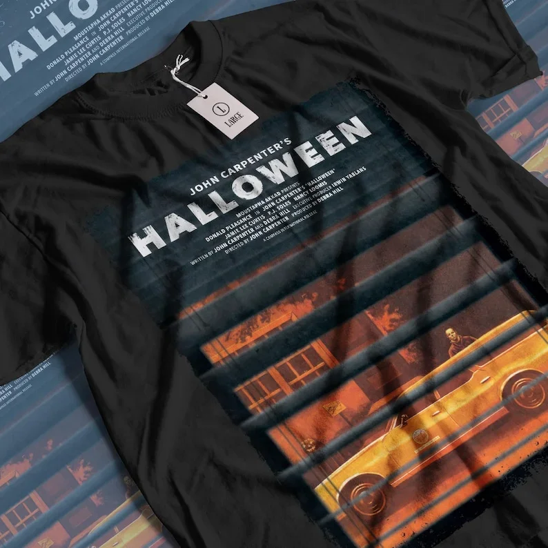 

Aesthetic Vintage John Carpenter's Halloween Horror Movie Streetwear Unisex Classic Graphic Unisex Short Sleeve T-Shirt