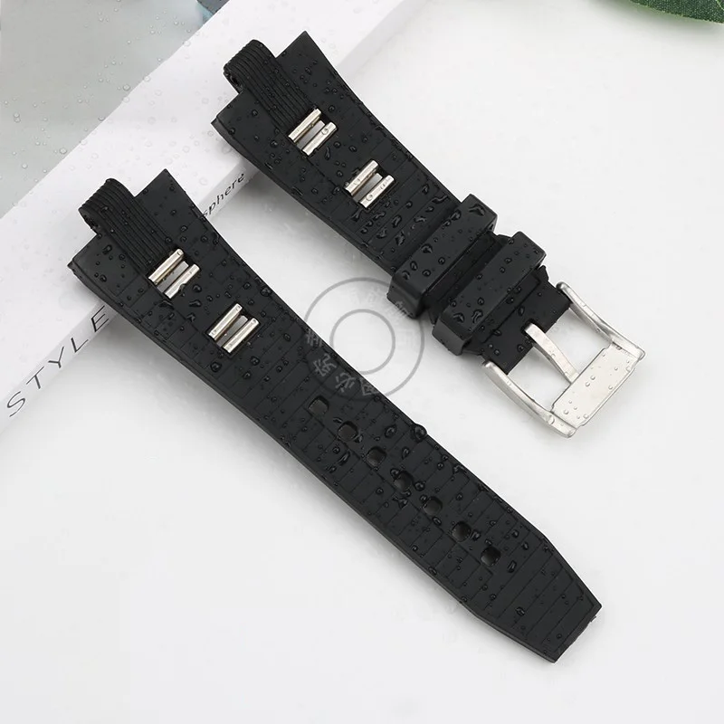 For Bvlgari Bulgari DIAGONO Series Convex Rubber Silicone Watch Strap 22*7mm/22*8mm/26*9mm Men women Watchband Accessories