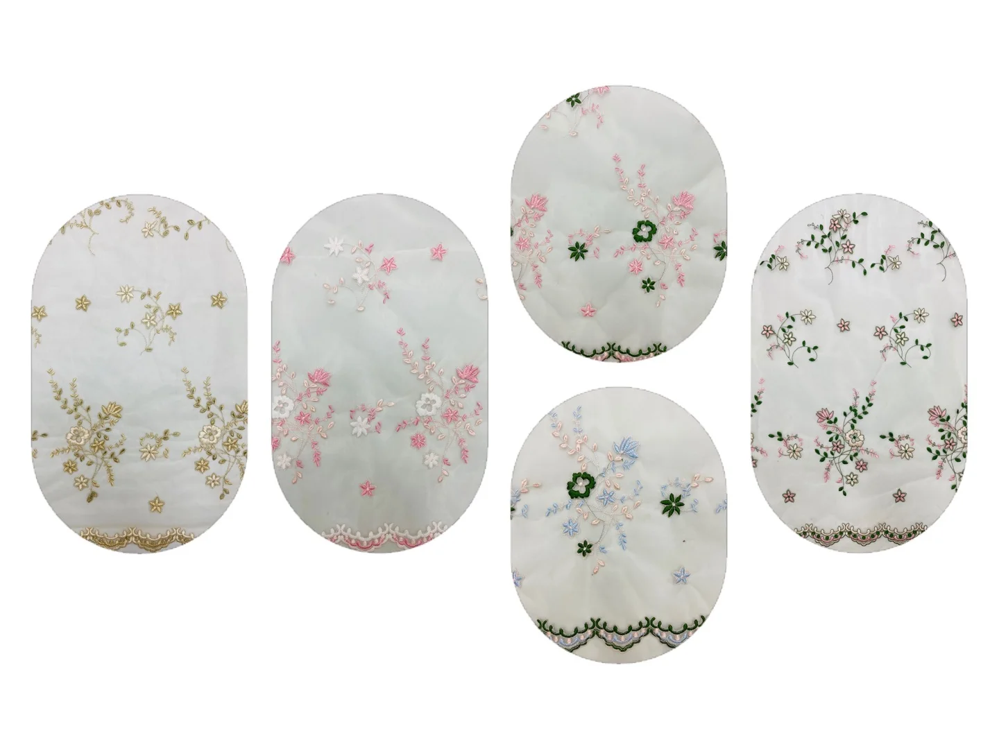 

New product is put on the beautiful pastoral flower pattern European roots gauze embroidery