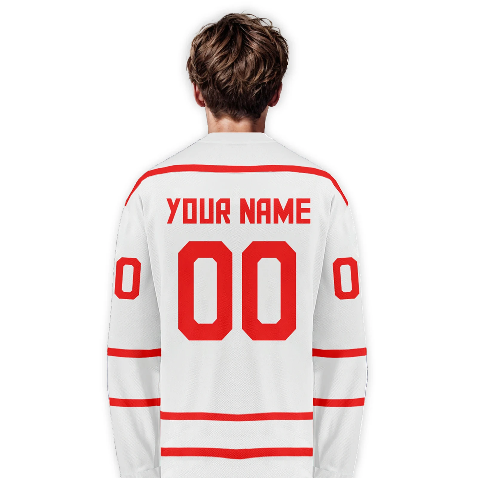 Switzerland Custom Hockey Jersey with Name Number Personalized Swiss Team Shirt for Men Women Youth Kids Fans Ice Hockey Uniform