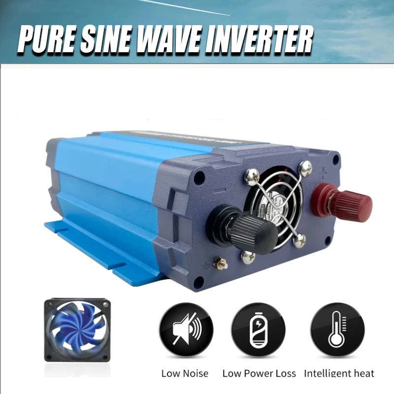 

Pure Sine Wave Inverters 10000W 6000W Double EU Socket Solar Inverter DC 12V 24V 48V To AC 220V Voltage Converter