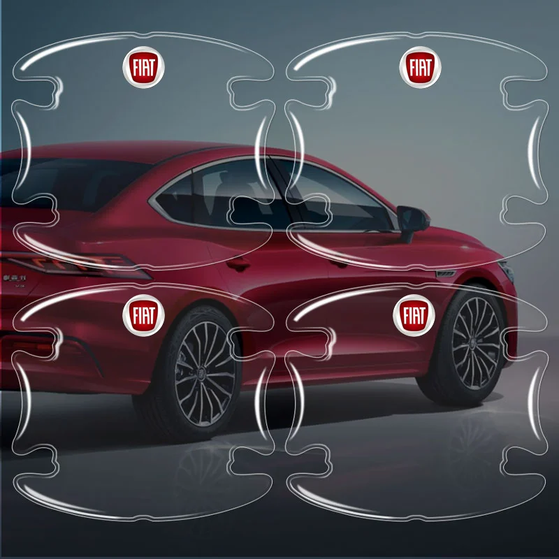 

Auto Door Handle Bowl Anti-Scratch Sticker Car Body Anti-Collision Protection Strip For Abarth FIAT Punto 500 Tipo Stilo Palio