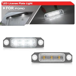 2PCs For Ford Mustang Flex Focus Fusion Taurus Mercury Milan For Linconln MKX White Canbus LED Number License Plate Lights Lamps