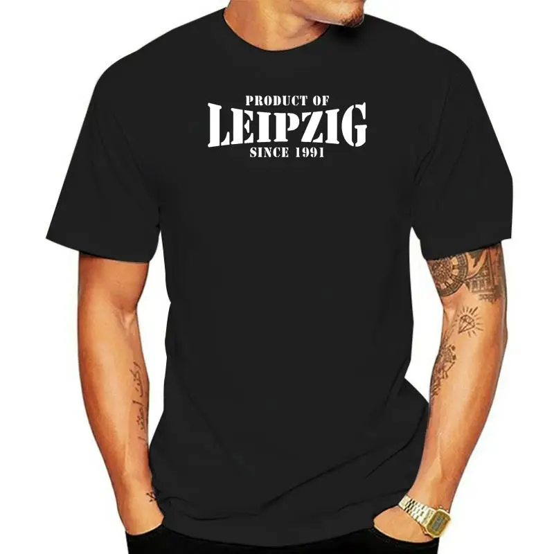 Product Of Leipzig Germany Mens T-Shirt Place Birthday Gift Men 2023 Summer Round Neck Men'S T Shirt