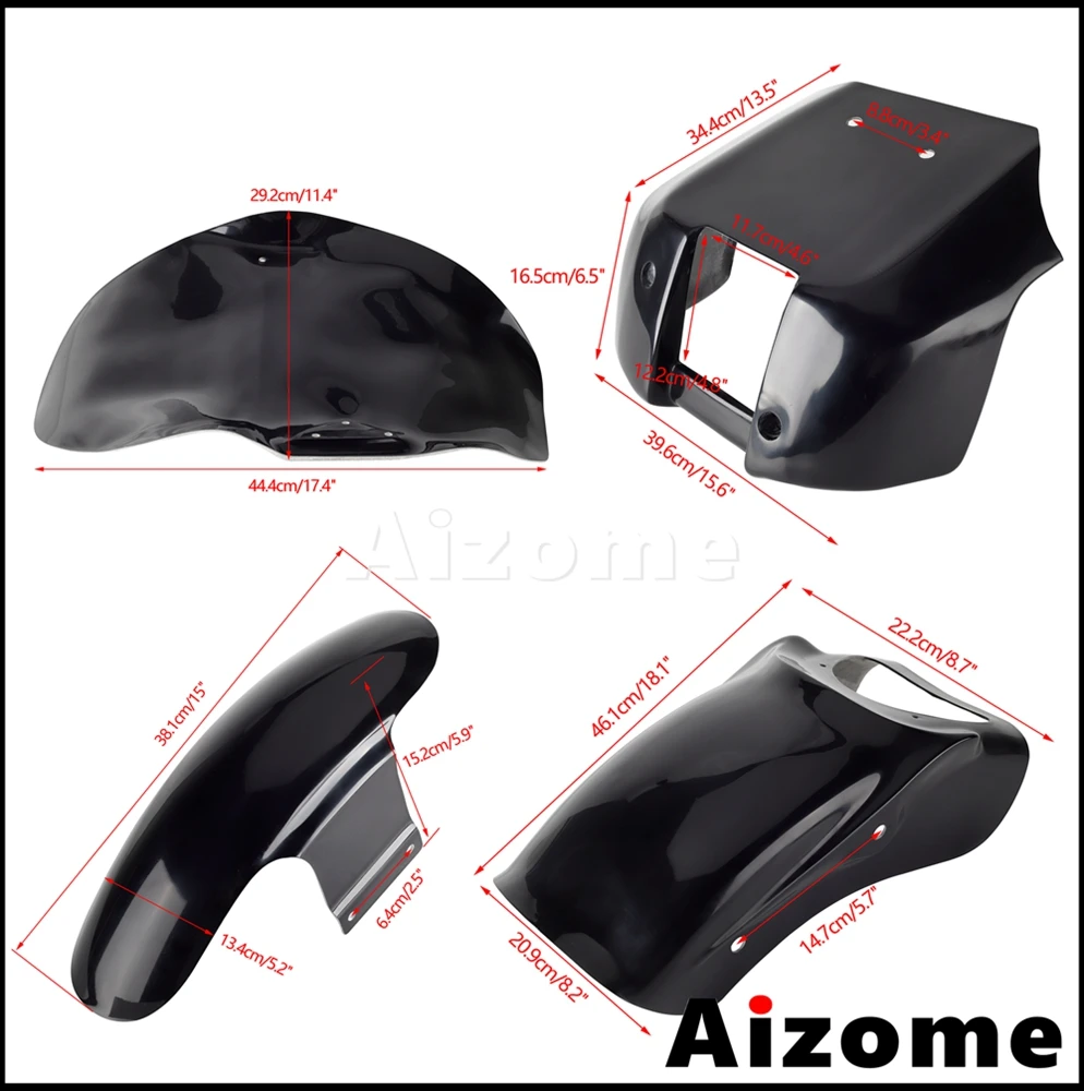 2022 2023 For Harley Nightster 975 RH975 Front Fender Rear Fender Shorty Seat Plate Chin Lower Spoiler Motorcycle Full Fairing