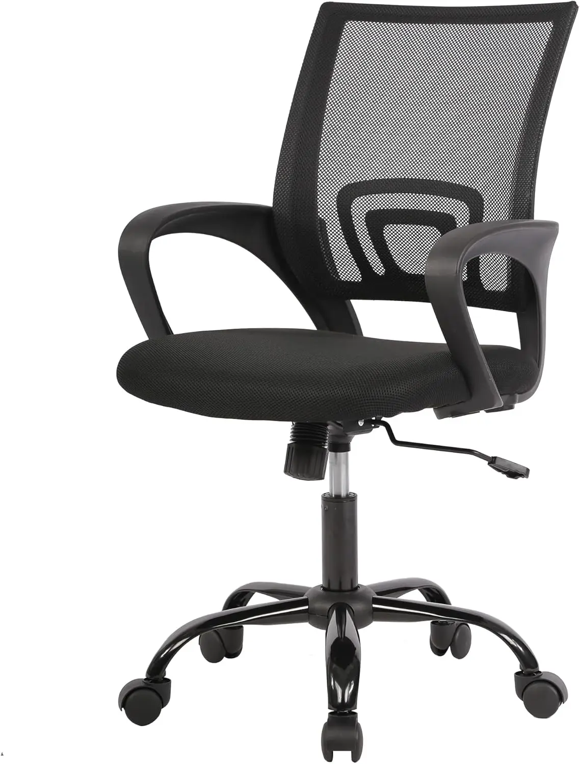 

Office Computer Chair Ergonomic Cheap Desk Chair Adjustable Comfortable Mid Ba Task Rolling Swivel With Lumbar Support For Home