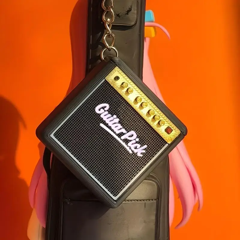 1/3pcs Portable Guitar Pick Storage Box Keychain Pick Hanger Prevent Losing Picks Gift For Guitar, Bass, And Ukulele Enthusiasts