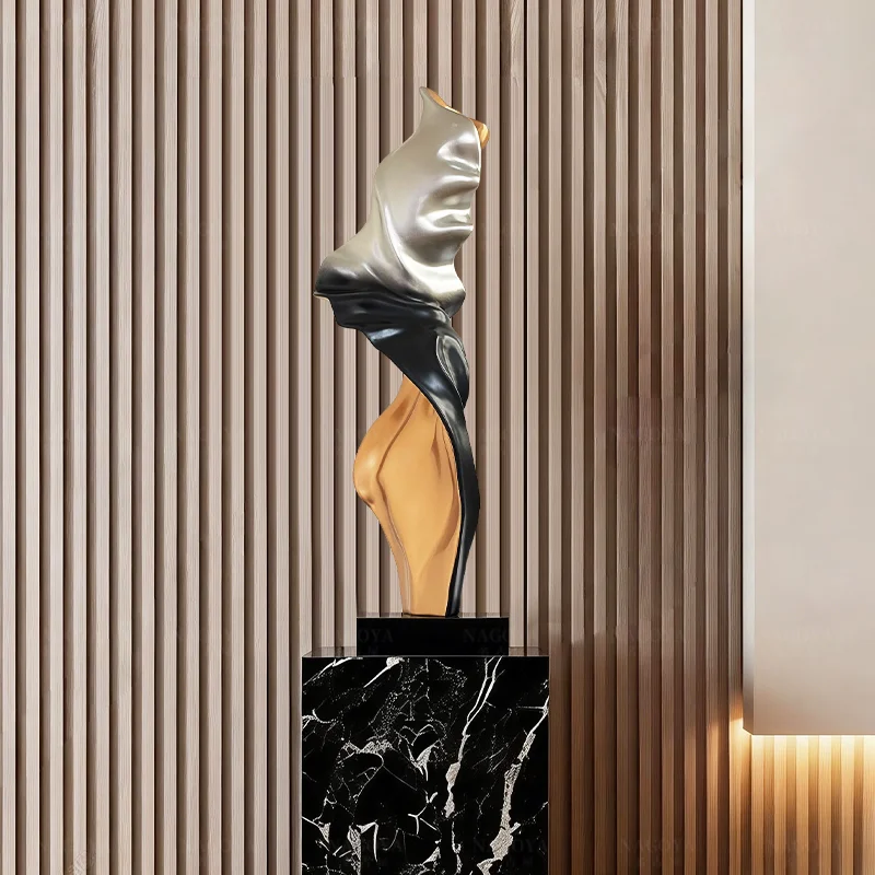 Creative Figurines Modern Living Room Decoration Sculptures Minimalist Entrance Hall Ornaments Luxury Floor Decoration Ornaments