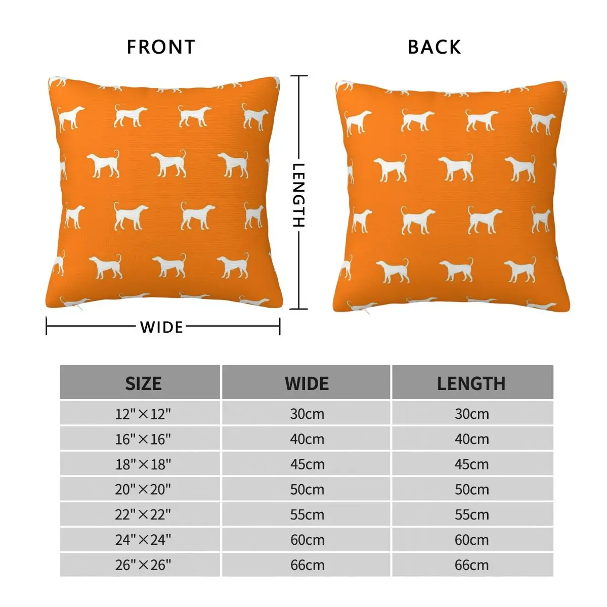 Tennessee Hound Dog Square Pillowcase Polyester Linen Velvet Pattern Throw Pillow Case Sofa Seater Cushion Cover 45x45