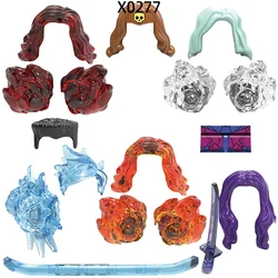 The Action Figures Gloves Weapons Pants Hair Parts Model Blocks MOC Bricks Set Gifts Toys For Children X0277