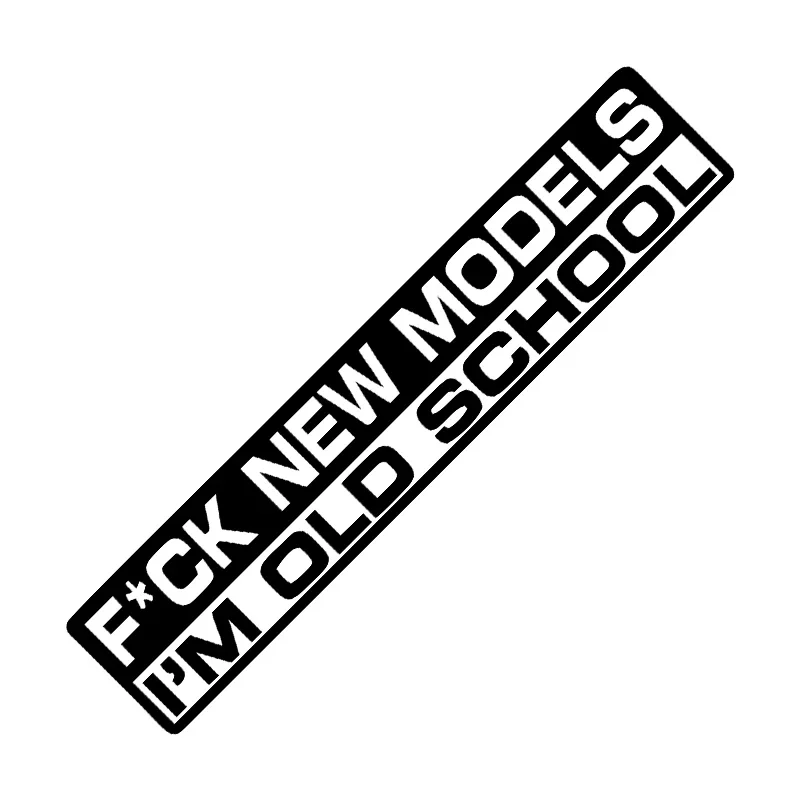 15x3cm I'M Old School Creative Motorcycle Reflective Vinyl Sticker Decal Car Bumper Fuel Tank Window Rear Decal