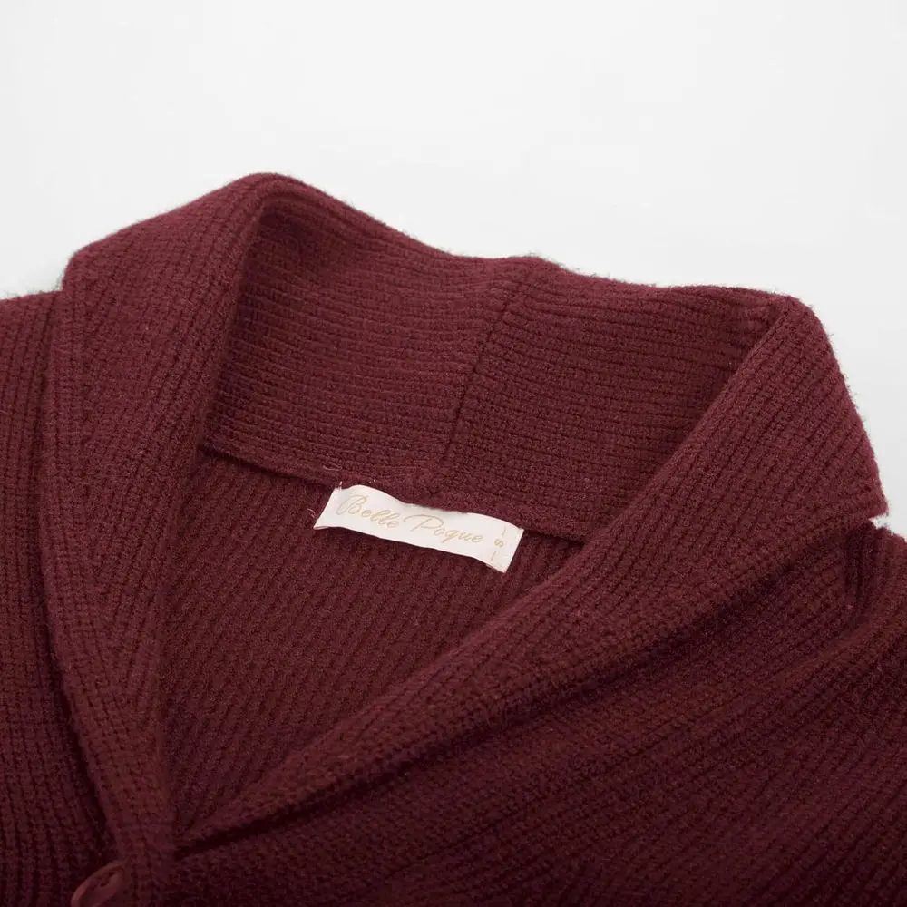 Kardigan vintage z klapami szalowymi dla kobiet z epoki Belle Époque