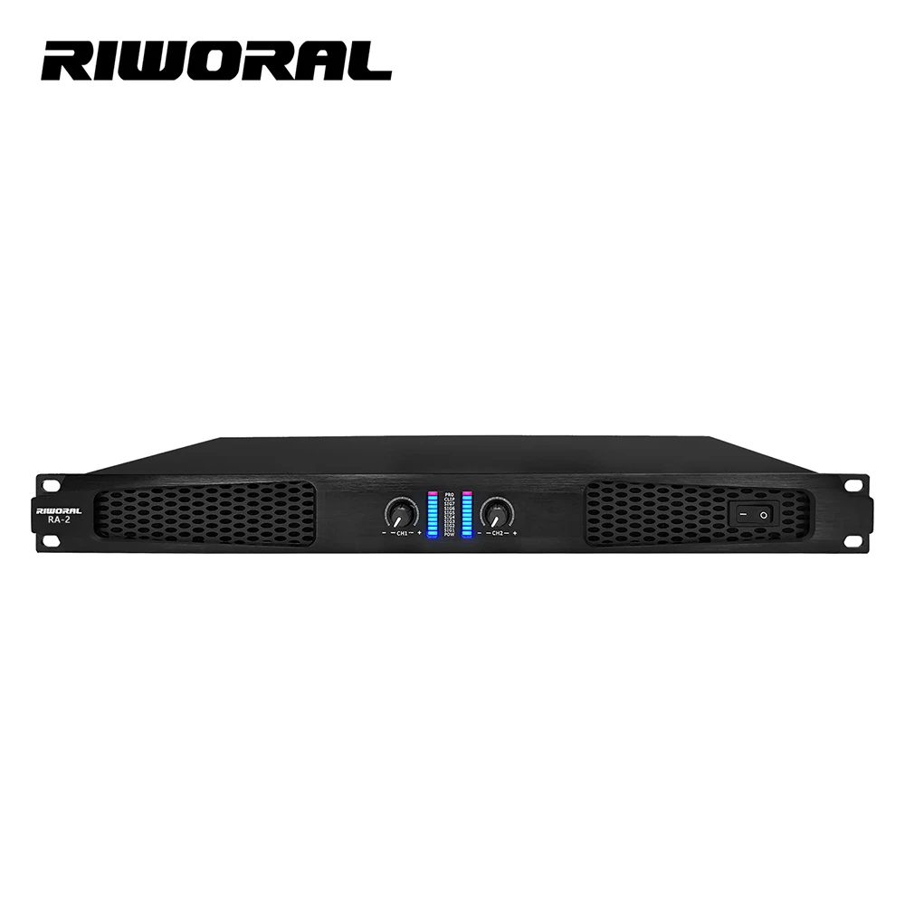 

RA-2 1000 Watts *2 Professional Power Amplifier Stage Performance 2 Channels Digital Karaoke Amplifiers