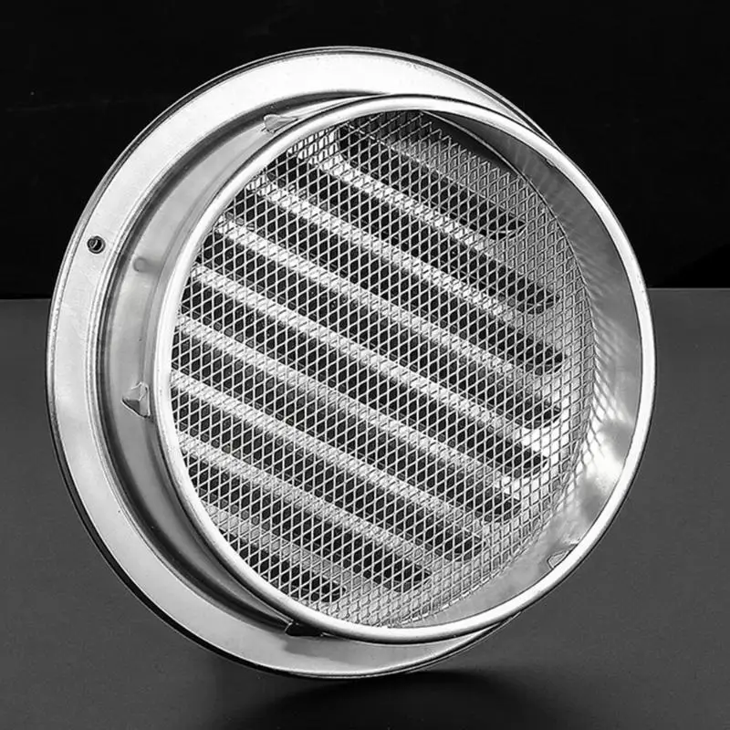 (YY)2025 1Pc 70-300mm Round Steel Air Vent Grille Insect Protection Home Exterior Wall Ducting Ventilation Tools Exhaust Hoods