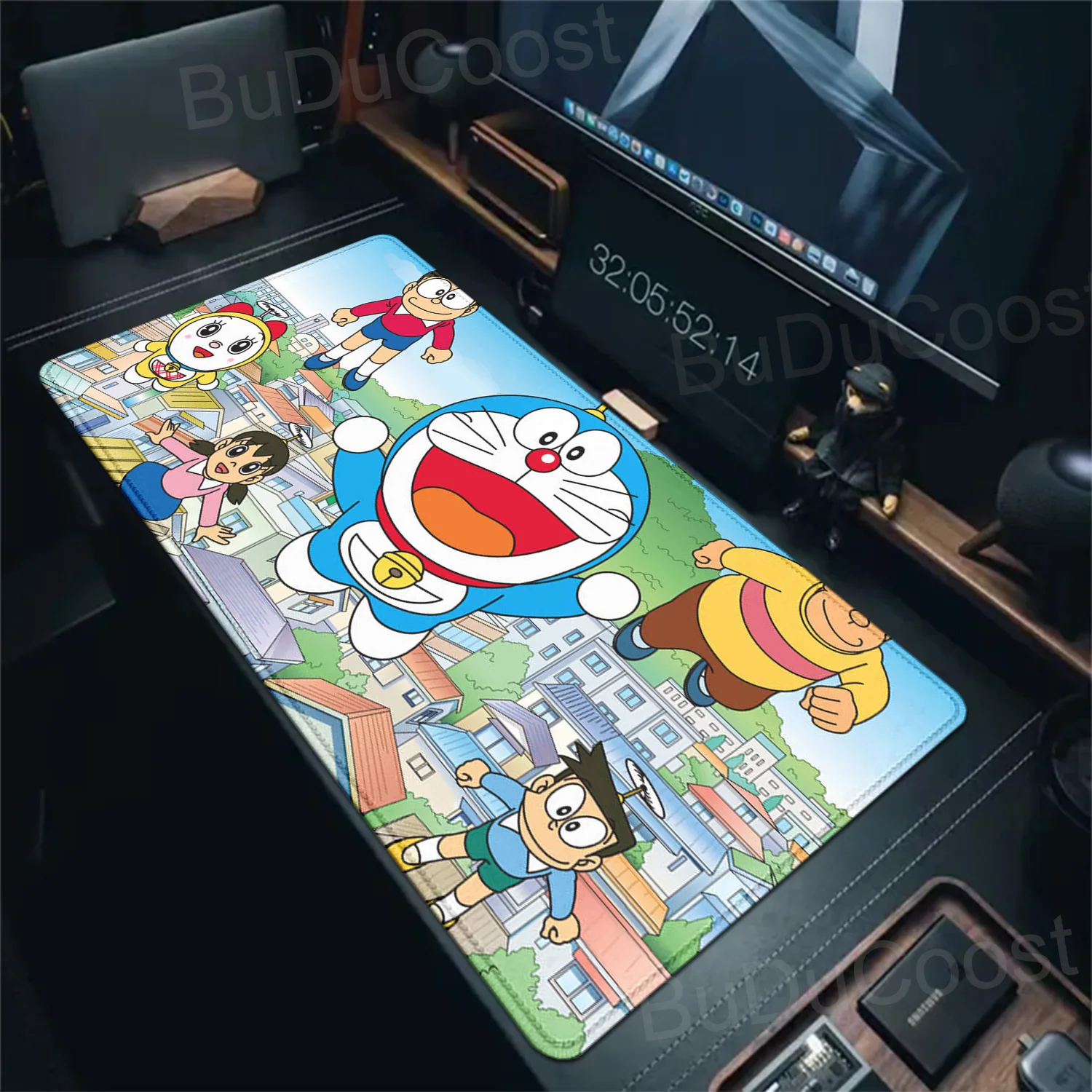 

Mousepad Large Gaming Anime Cute Mouse Pad D-Doraemon Gamer Desk Carpet Gaming Thickened Computer Keyboard Table Desk Mat