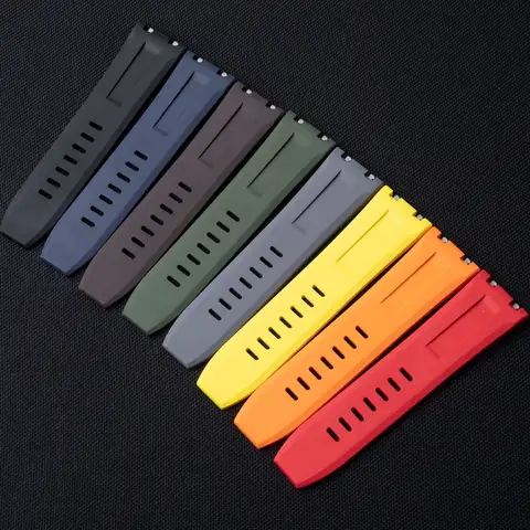 Superkvalitets ändlänks snabbkopplingsklockarmband 28mm herr för AP-rem 15720 mjukt FKM fluorgummiarmbandstillbehör 10 best sales g shock ap-fodral - №10