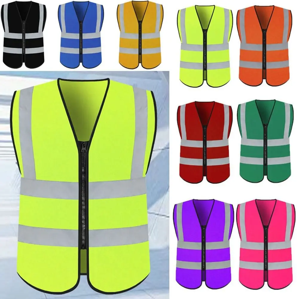 New High Visibility Running Sports Vest Multicolors Front Cycling Clothes Reflective Protective Vest Outdoor Cycling Accessories