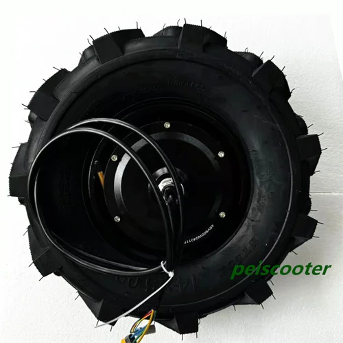 14 inch 14x5.0-6.5 Tyre Dual axles 30Nm High-Torque Brushless Gear ratio 5:1 Scooter Robot Hub Motor phub-14rx