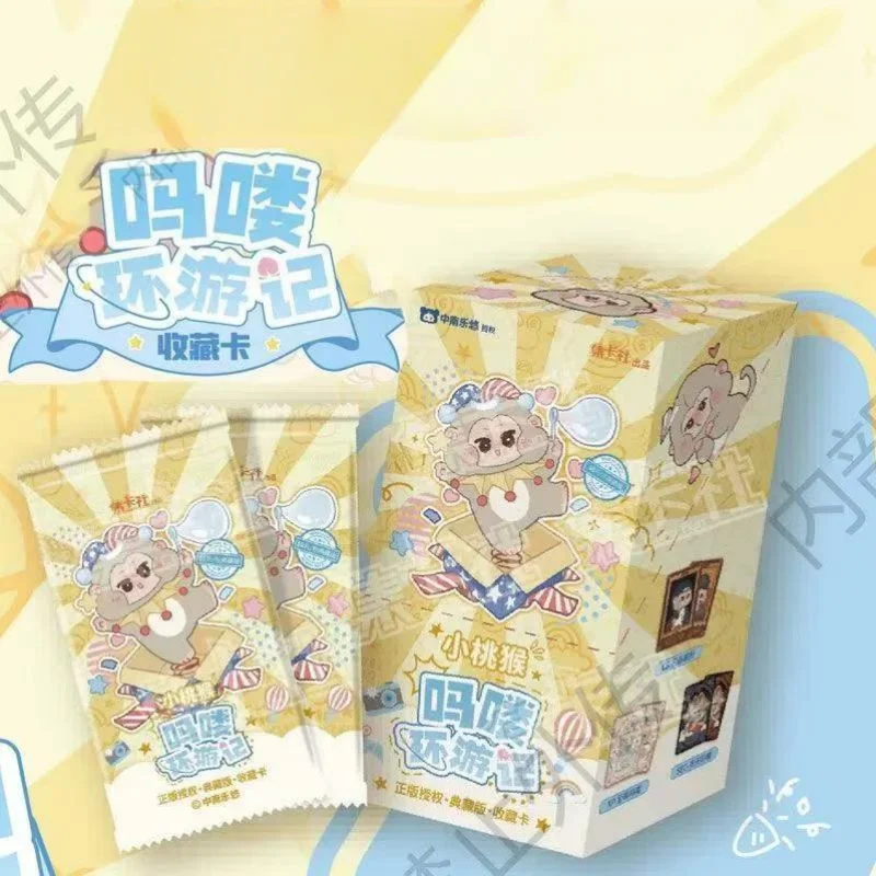 

Подлинная в наличии маленькая персиковая обезьяна Malo Card Malo Travel Notes милые коллекционные карты аниме высокого качества подарок на день рождения для девочек