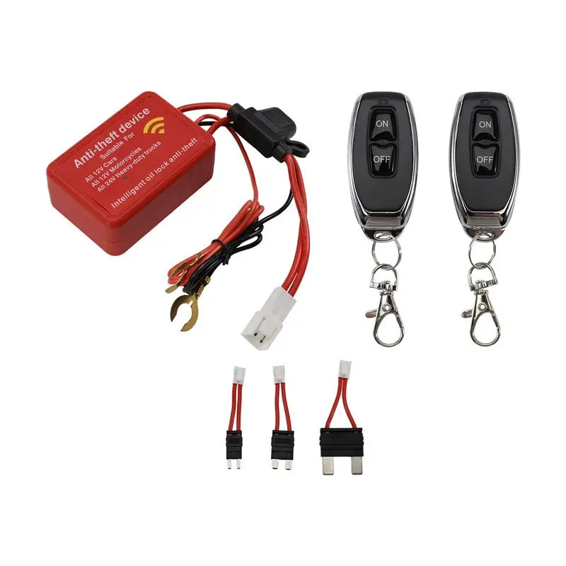 A48P-Anti-Theft Device 12V 24V Smart Wireless Remote Control Fuel Cut Off Immobilizer For Car Yacht Motorcycle Scooter