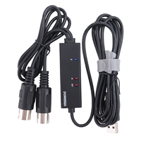 DOREMiDi MTU-10 MIDI to USB Cable USB MIDI Converter with Indicator Light FTP Proceesing Chip
