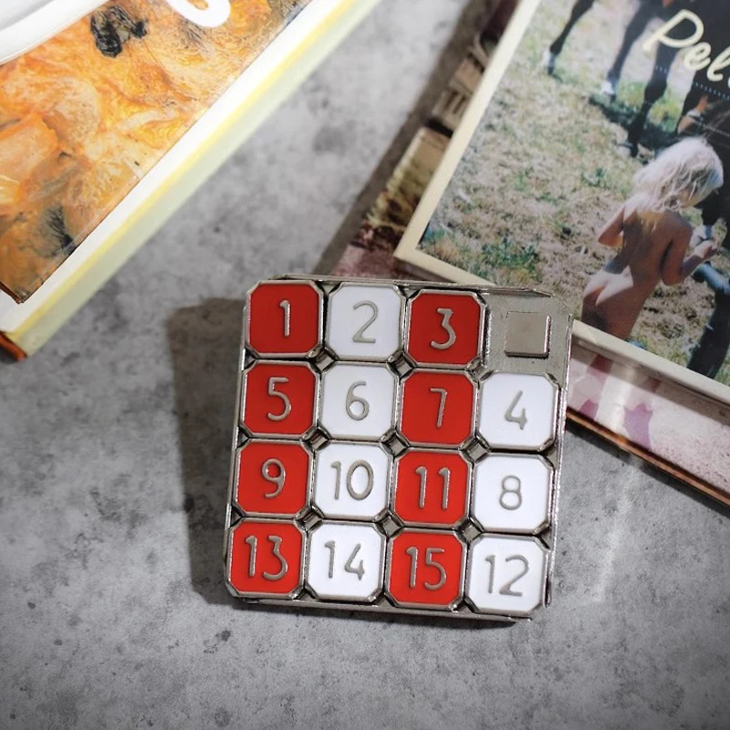 المعادن عدد الشريحة لغز المعادن الدماغ المضايق للأطفال الذكاء مونتيسوري ألعاب تعليمية Huarong الطريق ألعاب الرياضيات للفصول الدراسية