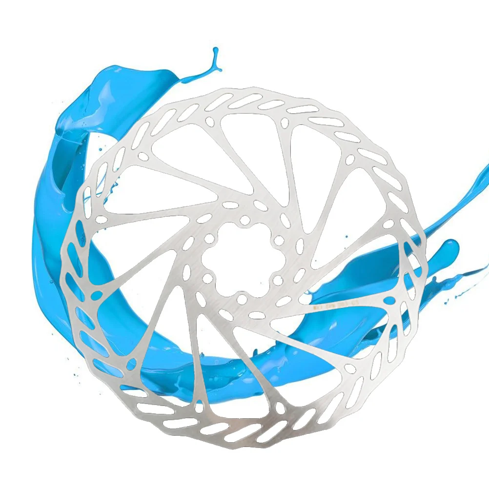 Mountain Bike Disc Rotor Stainless Steel 203mm Mechanical Brake Disc Front Rear Bicycle Rotor Bolts Rust-Proof Lightweight