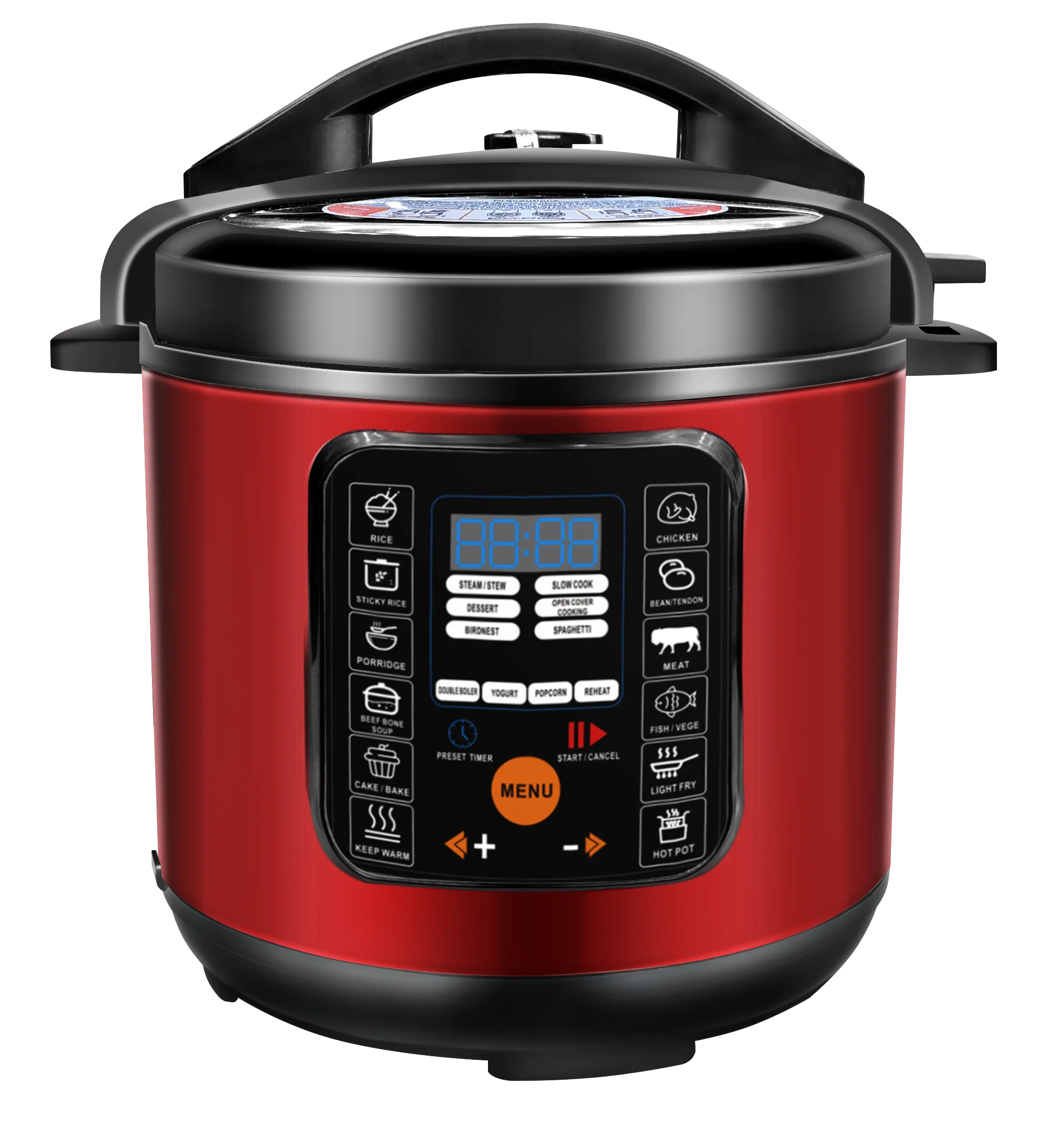 Panela de arroz panela lenta elétrica panela 6l multifuncional digital panela lenta pressão elétrica com tigela antiaderente
