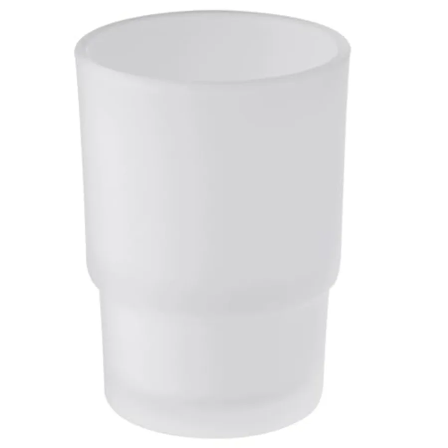 

Tumbler Glass, Frosted Bathroom Rinsing Cup, Replacement Tumbler for Toothbrush Holder