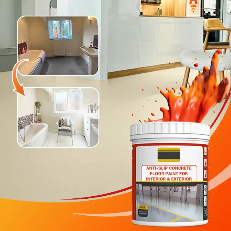 

1kg Anti-Slip Concrete Floor Paint for Interior coating floor agent balcony paint all-around waterproof water-based floor paint