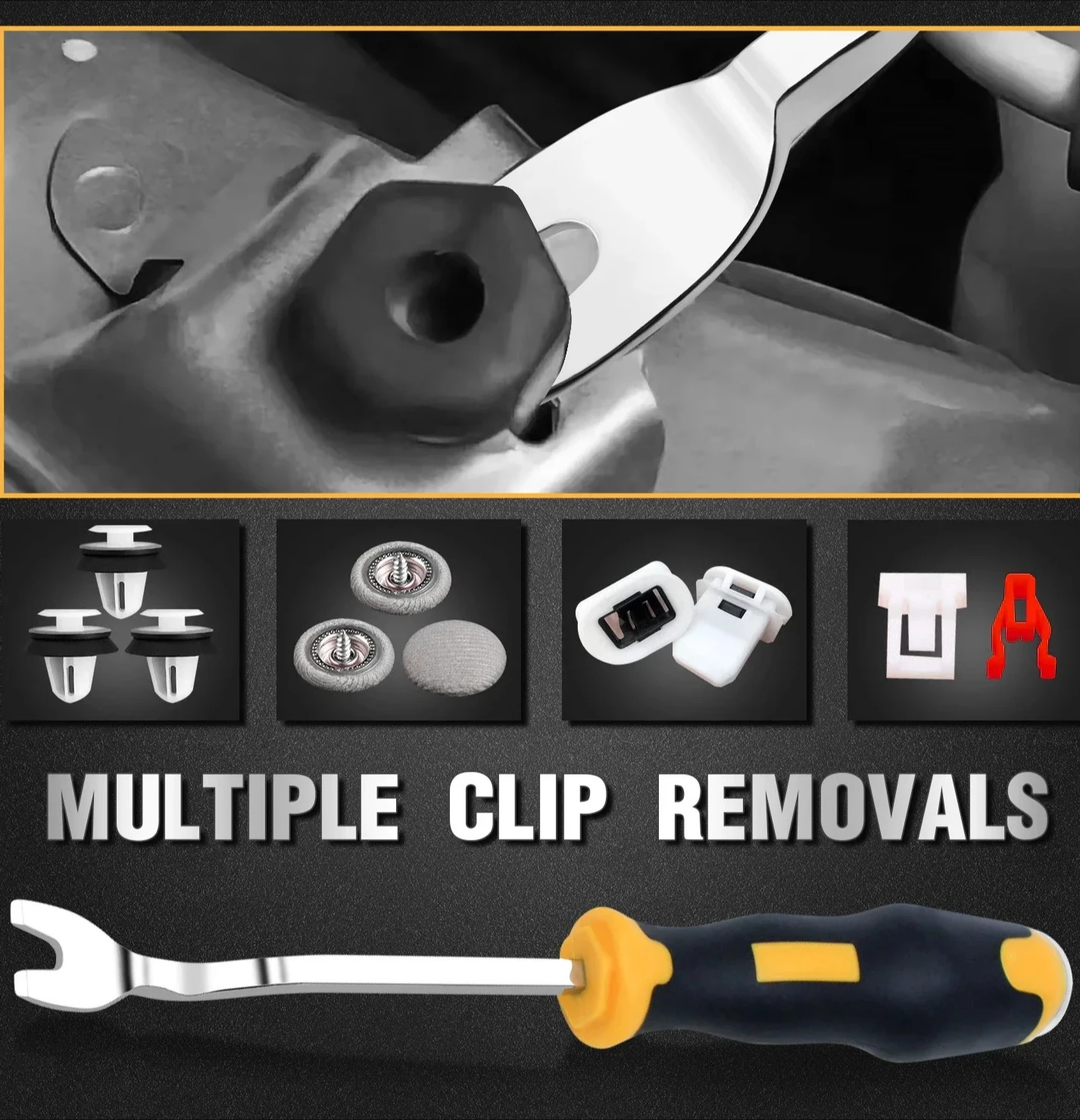 Panel Upholstery Fastener Remover For Home Repair Workshop Hand Manual Tools 1Pc Screwdrivers Nail Puller Nail Driver Pry Tools