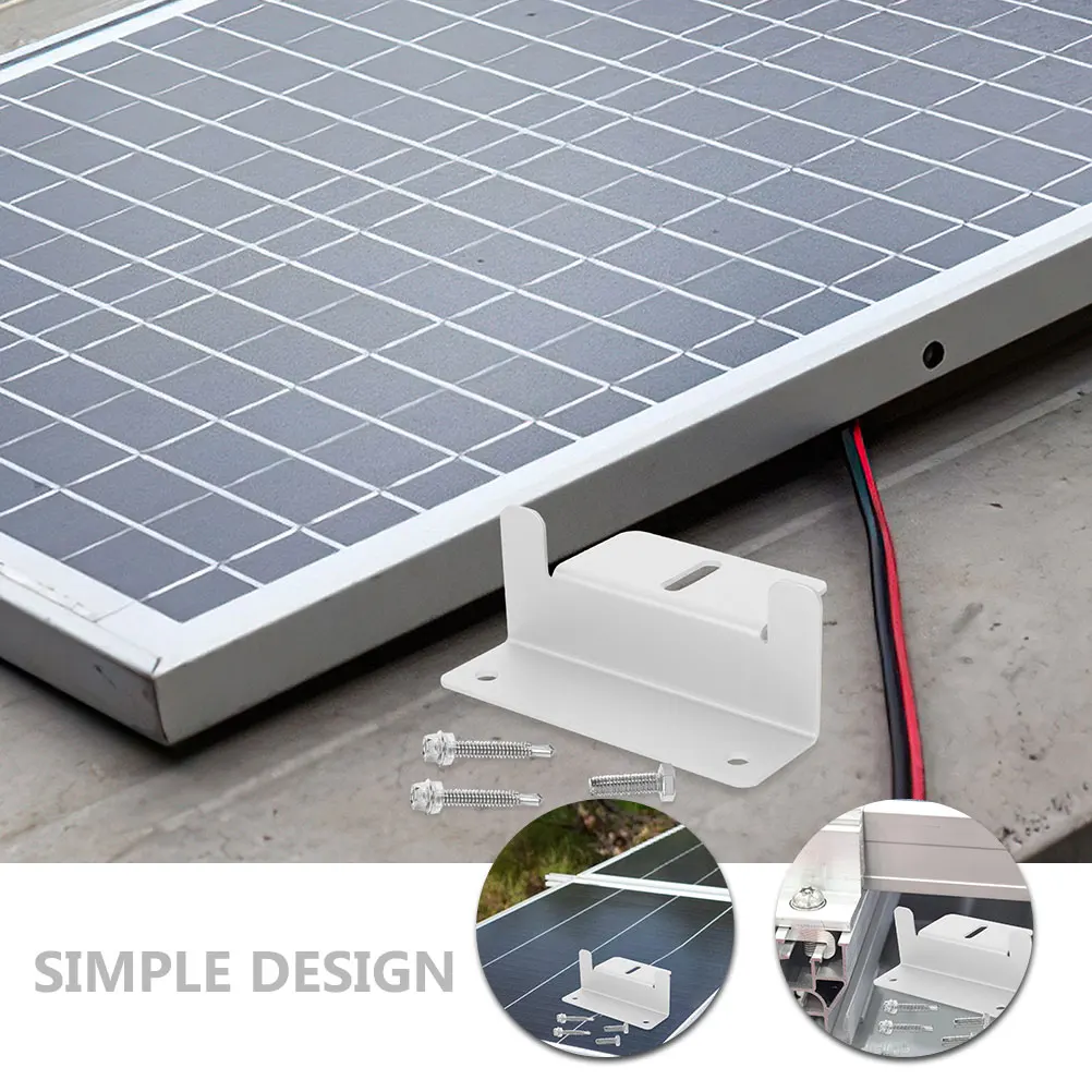 

1Set Solar Panel Brackets Aluminum Alloy Household Holder Lightweight Easy Install Solar Panels Rack Stand Fixing