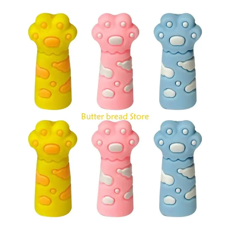 W89C 6 PCS CATS CLAW Pencil Cap