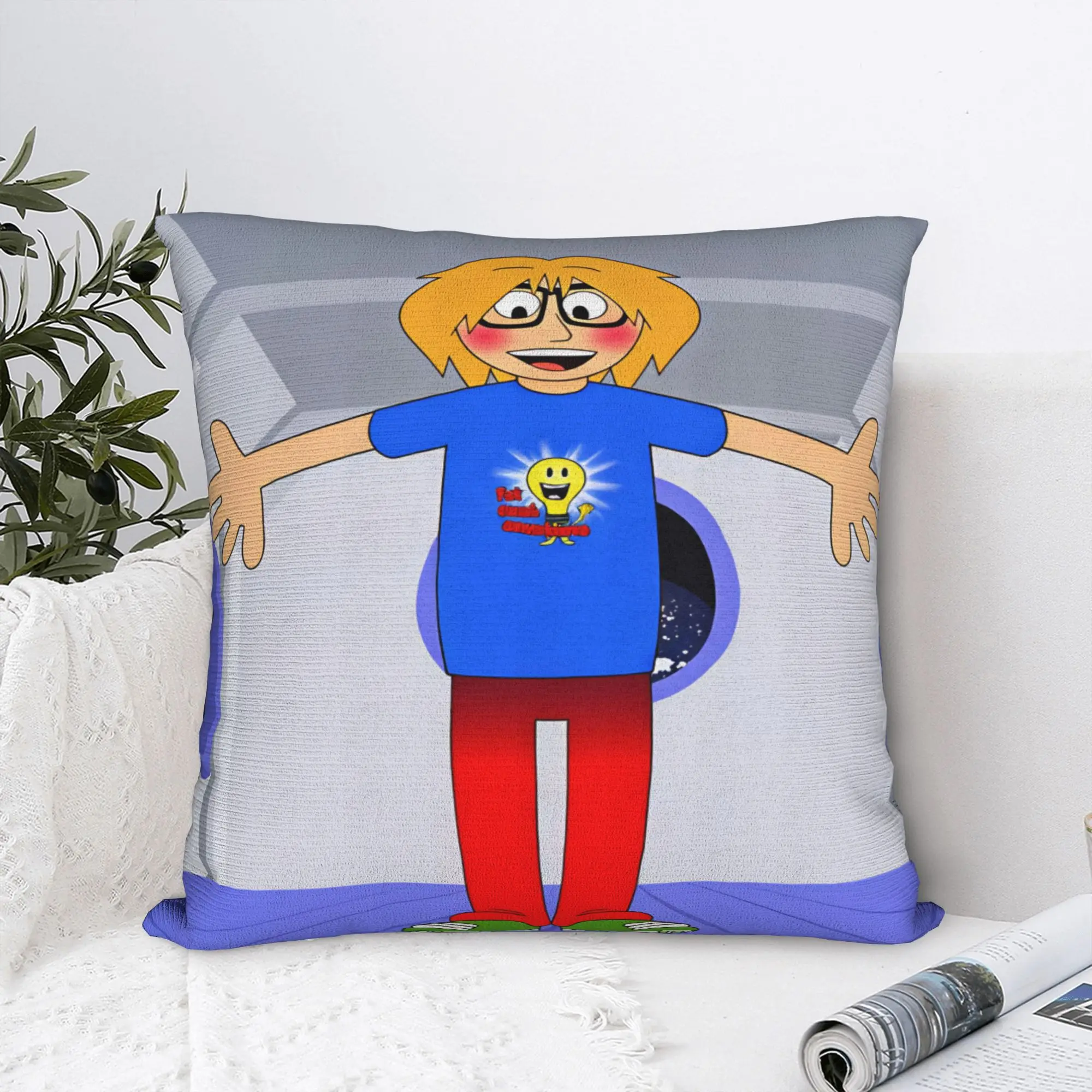 Pillow Case Fact Attack Adventures Custom  Pillow Cover For Sofa Car Home Decor Funny Pillowcases