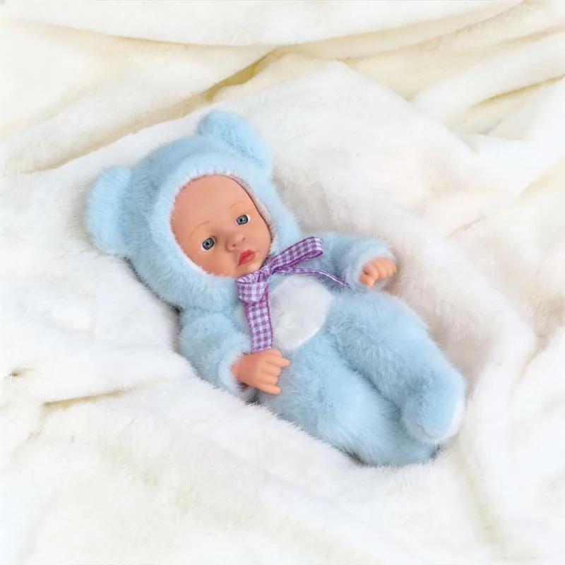 Neue Reborn-Puppe aus Vinyl, 20 cm, Mini-Reborn-Puppe, weich und mit Vollvinylkörper, süße Puppe für Erwachsene, Geburtstagsgeschenk – Detail 18