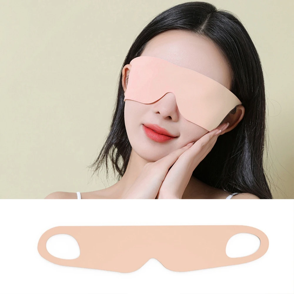 Shading, Skin-Soft, Smooth, Lightweight Summer Breathable Eye Mask With Elastic Ear Loops Suitable For Multiple Uses.