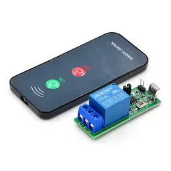 IR 1 Channel Infrared Receiver Driving Switch Relay Driver Module Board 5V + Active Remote Controller