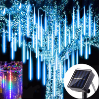 30/50cm Solar LED Meteor Shower Light Holiday String Light Waterproof Fairy Garden Decor Outdoor Led Street Garland Christmas