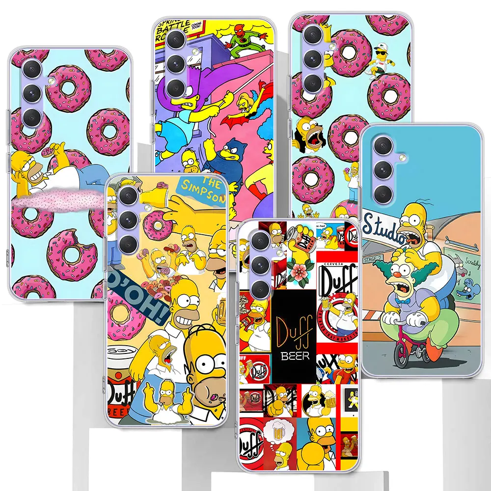 Homer Jay The Simpsons Case for Samsung Galaxy A51 A14 A54 A12 A41 A21s A13 A15 A55 A71 A23 A31 A33 A52 A24 Soft TPU Phone Cover