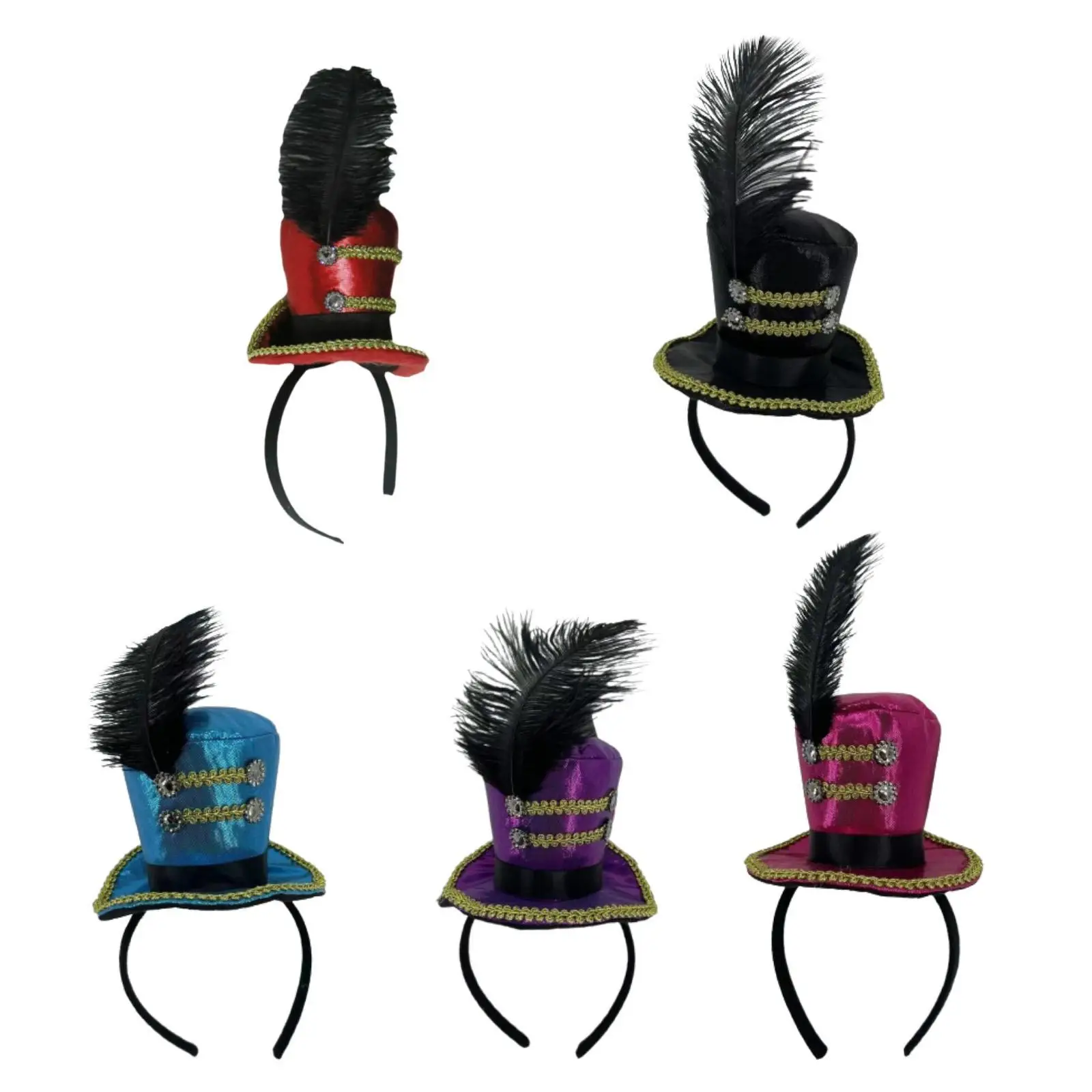 

Мини-цилиндр, повязка на голову, повязка на голову, головной убор для танцевальных выступлений на сцене, выпускных вечера