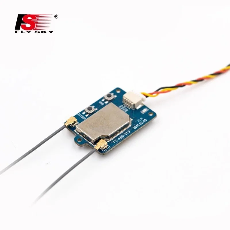 

FLYSKY FuSi PPM Receiver FS-X8B IA8X NV14 Remote Control 8-CH Bidirectional Multi-axis UAV Drone Single Antenna
