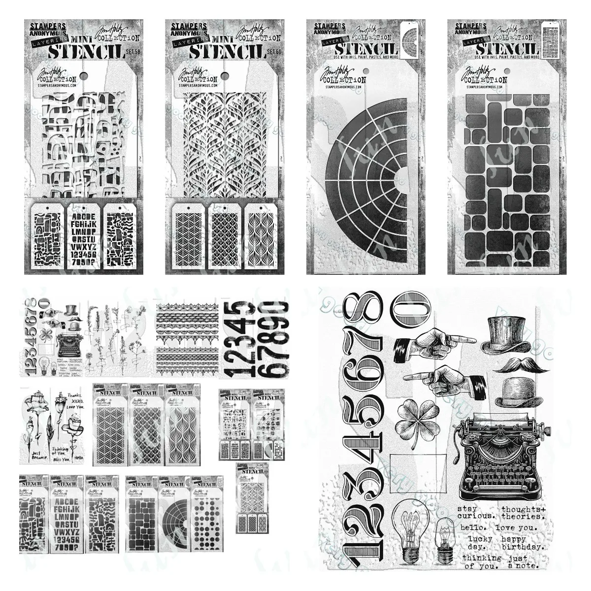 Cutout Alphabet Labels Layered Stencils Sets Abstract Florals Stamps Cutting Dies DIY Craft Paper Card Scrapbooking Decoration