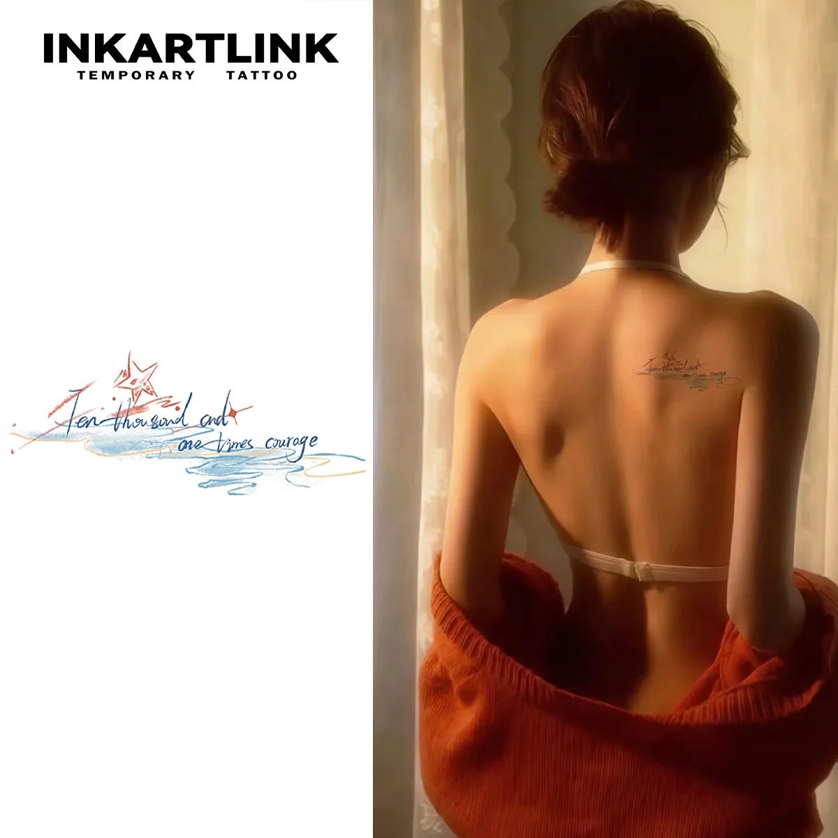 

INKARTLINK Temporary Tattoo Stickers Waterproof Color Printing Art Painting Temporary Tattoo Party Supplies DIY Stickers