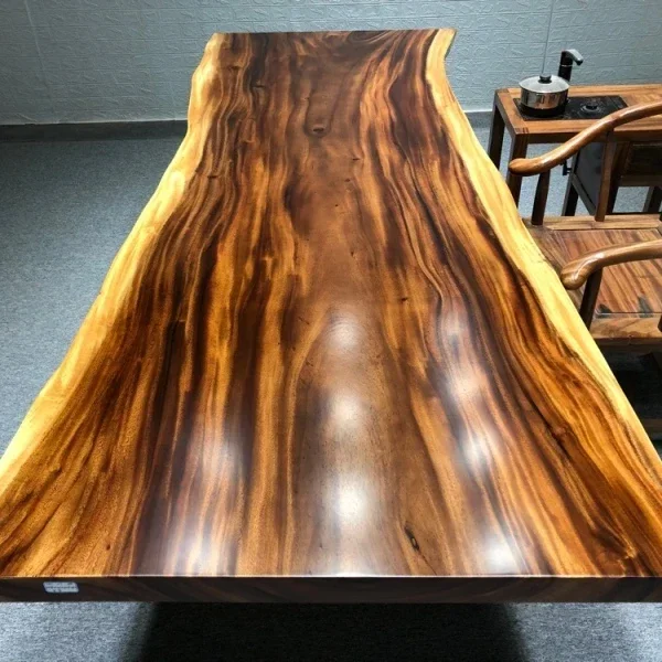 Factory Live Edge Planks Natural Wood Dining Table Customized Planks With Legs Various Styles Available Solid Wood